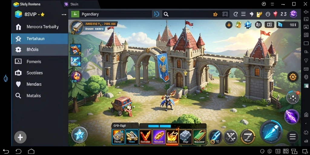Gameplay mendebarkan dalam 8SVIP Tower Defense.
