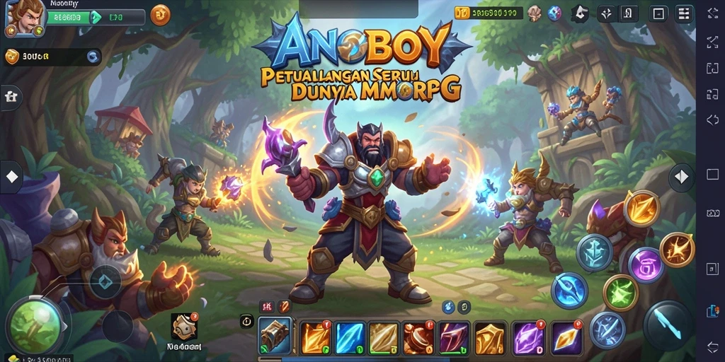 Tampilan gameplay ANOBOY yang menarik dan memukau.