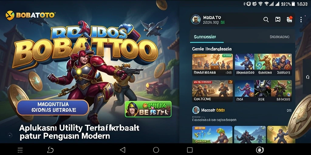 Tampilan antarmuka BOBATOTO yang modern dan intuitif.