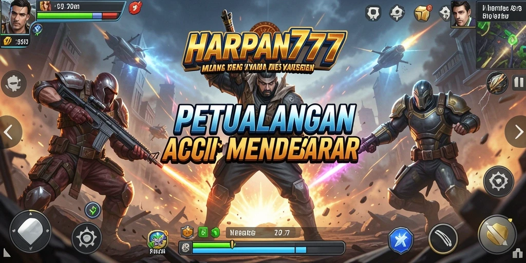 Screenshot utama HARAPAN777 menampilkan aksi gameplay yang mendebarkan.