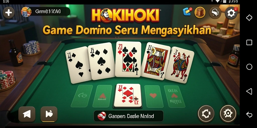 Screenshot menunjukkan gameplay seru dan menegangkan di HOKIHOKI.