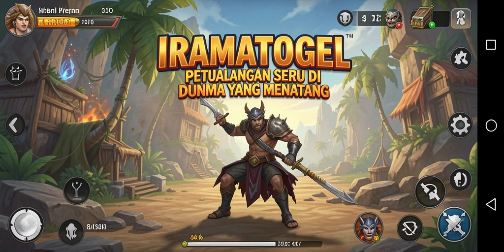 Tampilan gameplay epik dalam IRAMATOGEL dengan aksi petualangan seru.