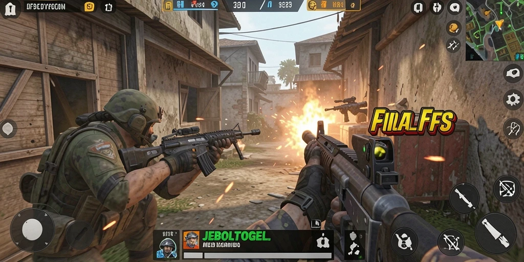 Gameplay seru di JEBOLTOGEL dengan aksi FPS penuh adrenalin.