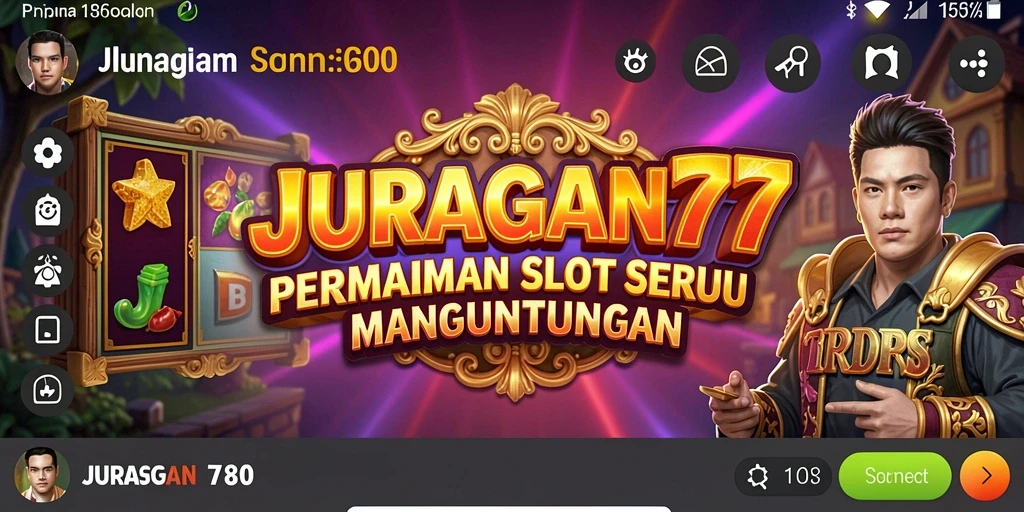 Tangkapan layar yang menunjukkan gameplay seru di JURAGAN77.