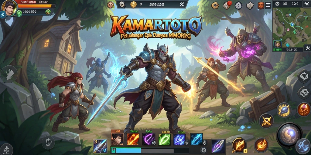 Screenshot KAMARTOTO menampilkan petualangan seru dalam dunia MMORPG.
