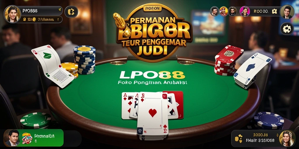 Screenshot gameplay LPO88 menampilkan suasana seru permainan Poker.