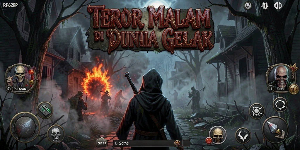 Screenshot gameplay RP62RP yang mencekam saat menjelajahi area angker.