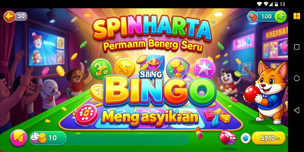 Tampilan gameplay Bingo yang seru di SPINHARTA.