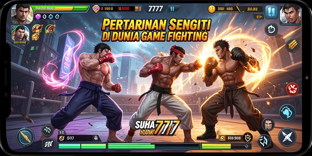 Tangkapan layar gameplay <strong>SUHU777</strong> memperlihatkan pertarungan yang intens dan karakter yang kuat.