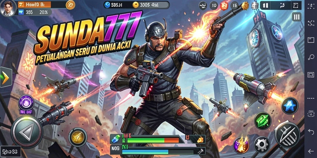 Screenshot gameplay SUNDA777 dengan aksi seru dari karakter utama.