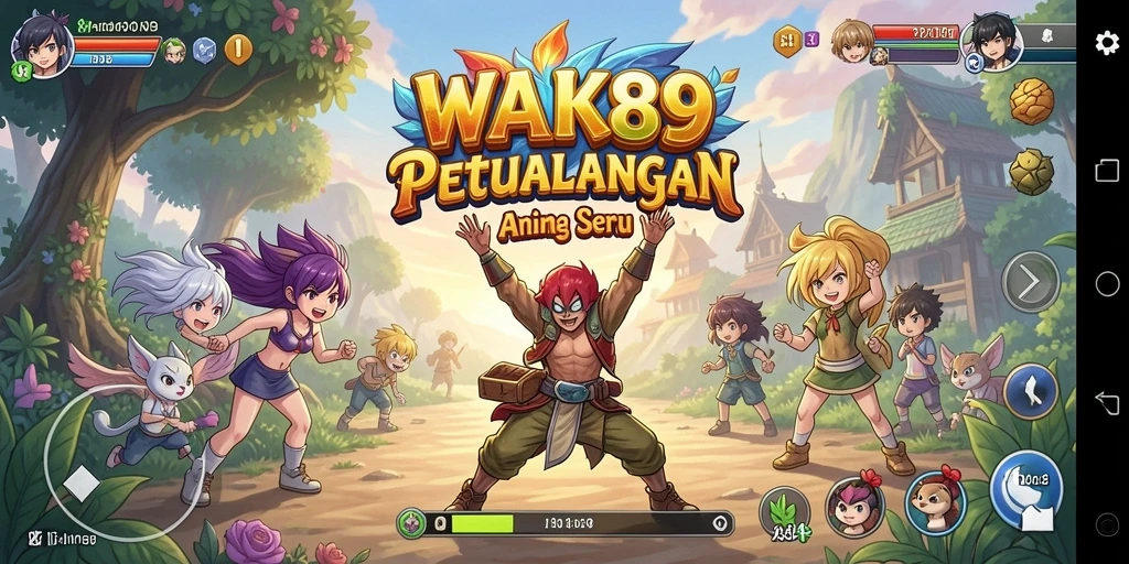 Screenshot WAK89 menampilkan karakter anime dalam aksi seru.